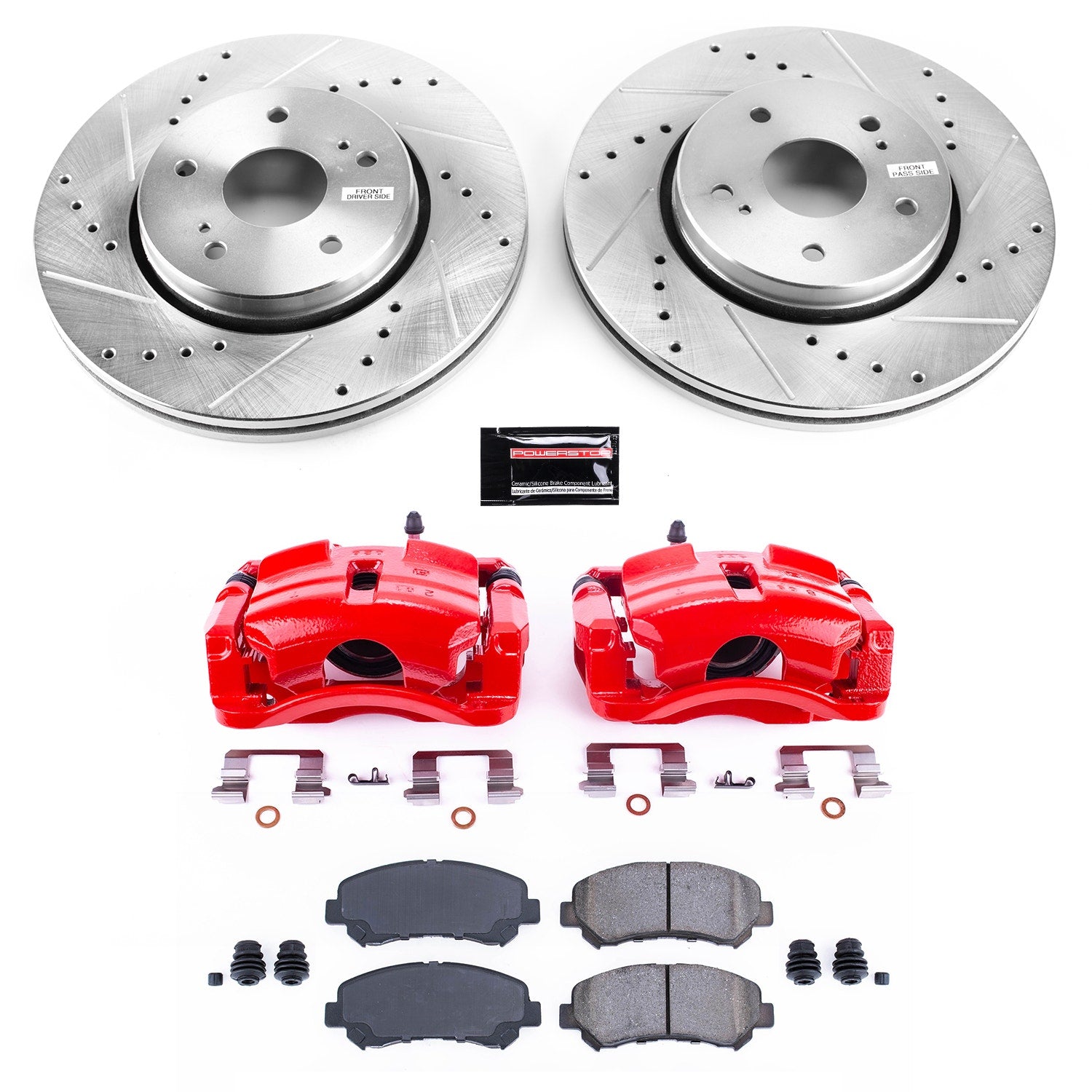 Power Stop KC6102 Z23 Evolution Sport Performance Pad And Rotor Kit With Calipers for 2010-2013 Suzuki Kizashi product image