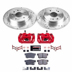 Power Stop KC6172 Rear Z23 Evolution Sport Performance 1-Click Pad And Rotor Kit With Calipers for 2002-2004 Honda CR-V product image