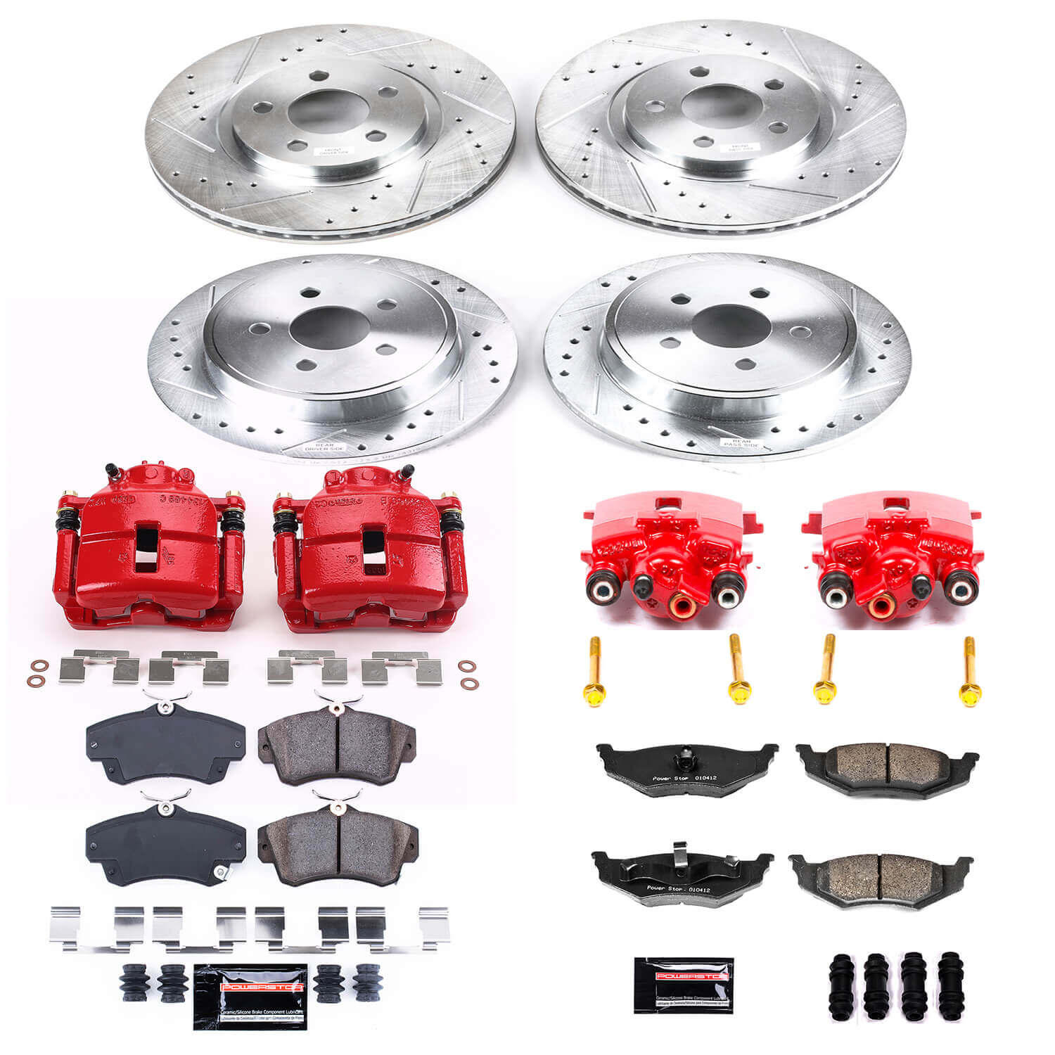 Power Stop KC6180 Z23 Evolution Sport Front And Rear Brake Kit for 2010 Chrysler Pt Cruiser product image