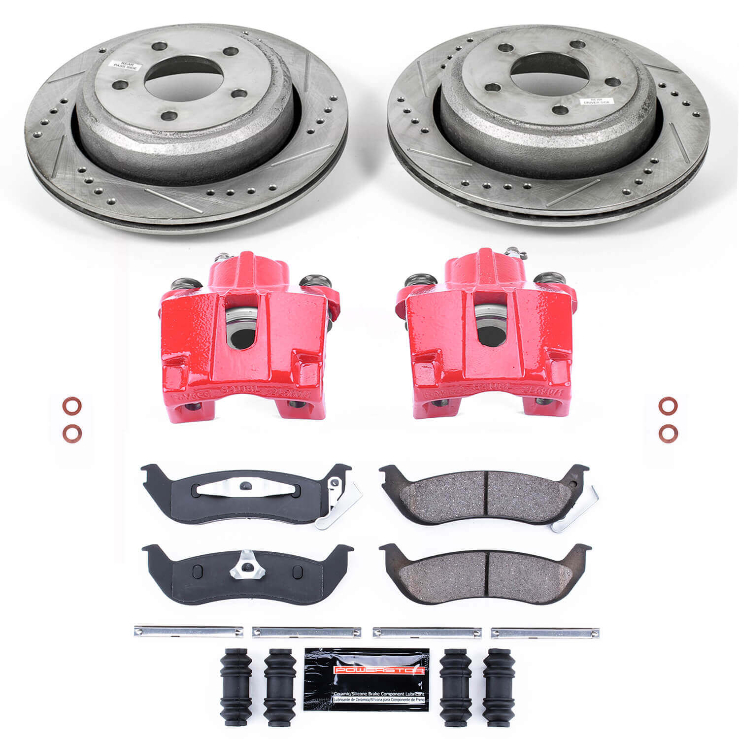 Power Stop KC6181 Z23 Evolution Sport Rear Brake Kit for 2010-2011 Ford Ranger product image