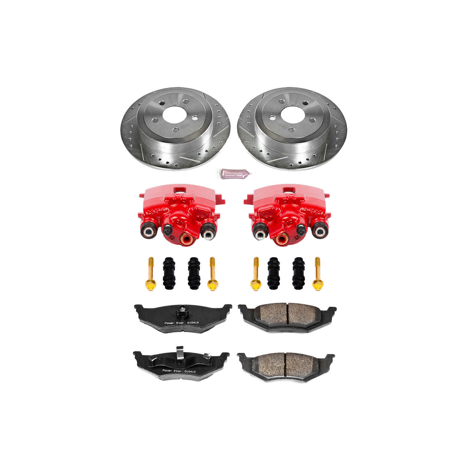 Power Stop KC6266B Z23 Evolution Sport Performance 1-Click Brake Kit With Calipers (Rear) for 2001-2007 Chrysler Pt Cruiser product image