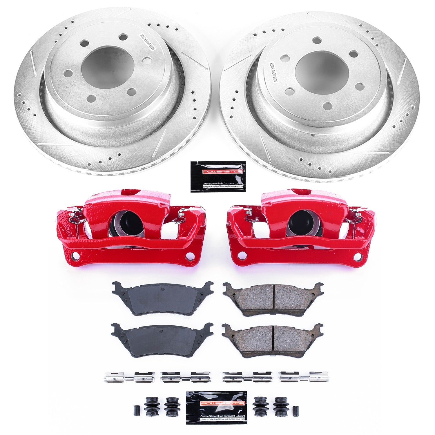 Power Stop KC6271 Z23 Evolution Sport Performance 1-Click Brake Kit With Calipers (Rear) for 2012-2018 Ford F-150 product image