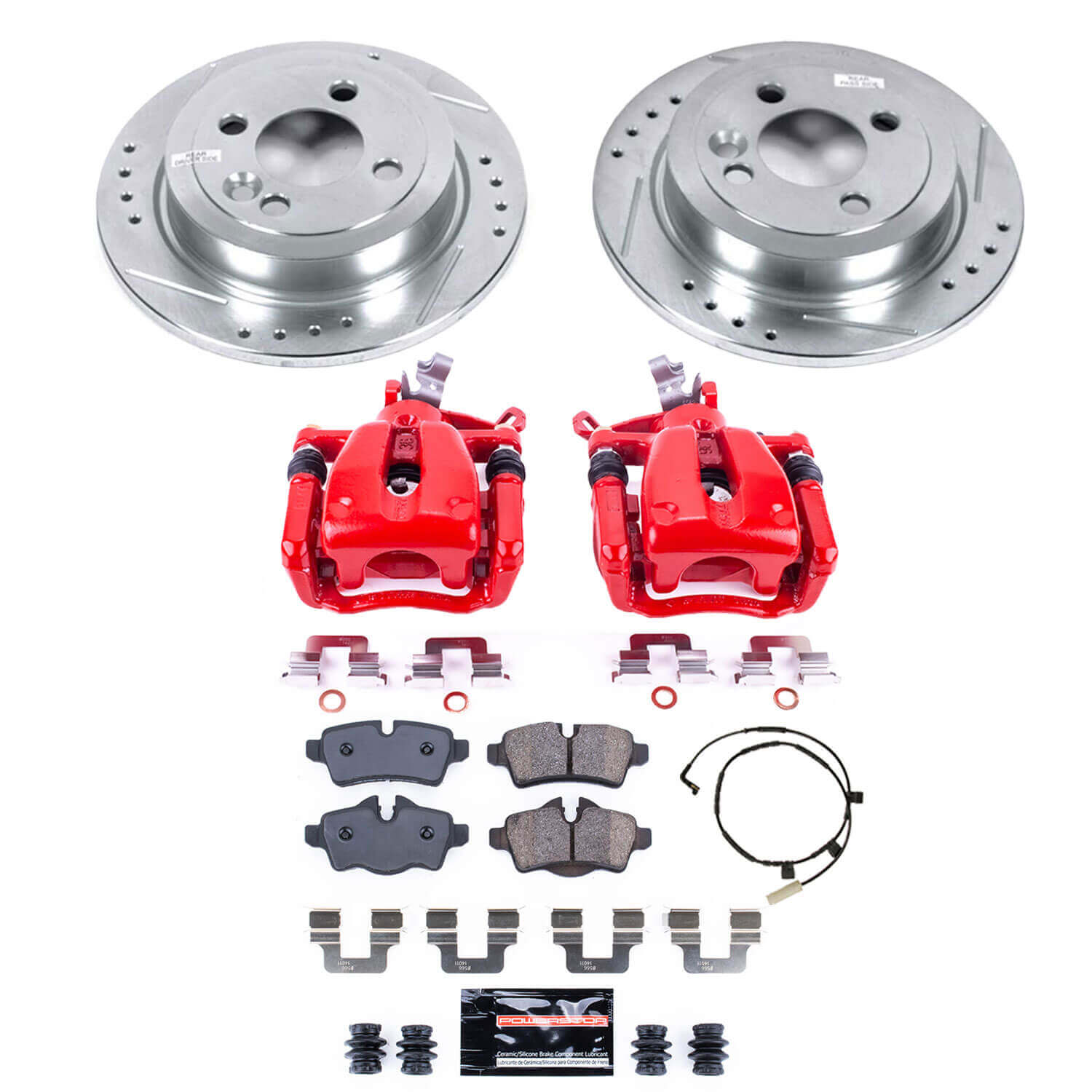 Power Stop KC6281 Z23 Evolution Sport Performance Pad And Rotor Kit With Calipers for 2007 MINI Cooper Hatchback product image