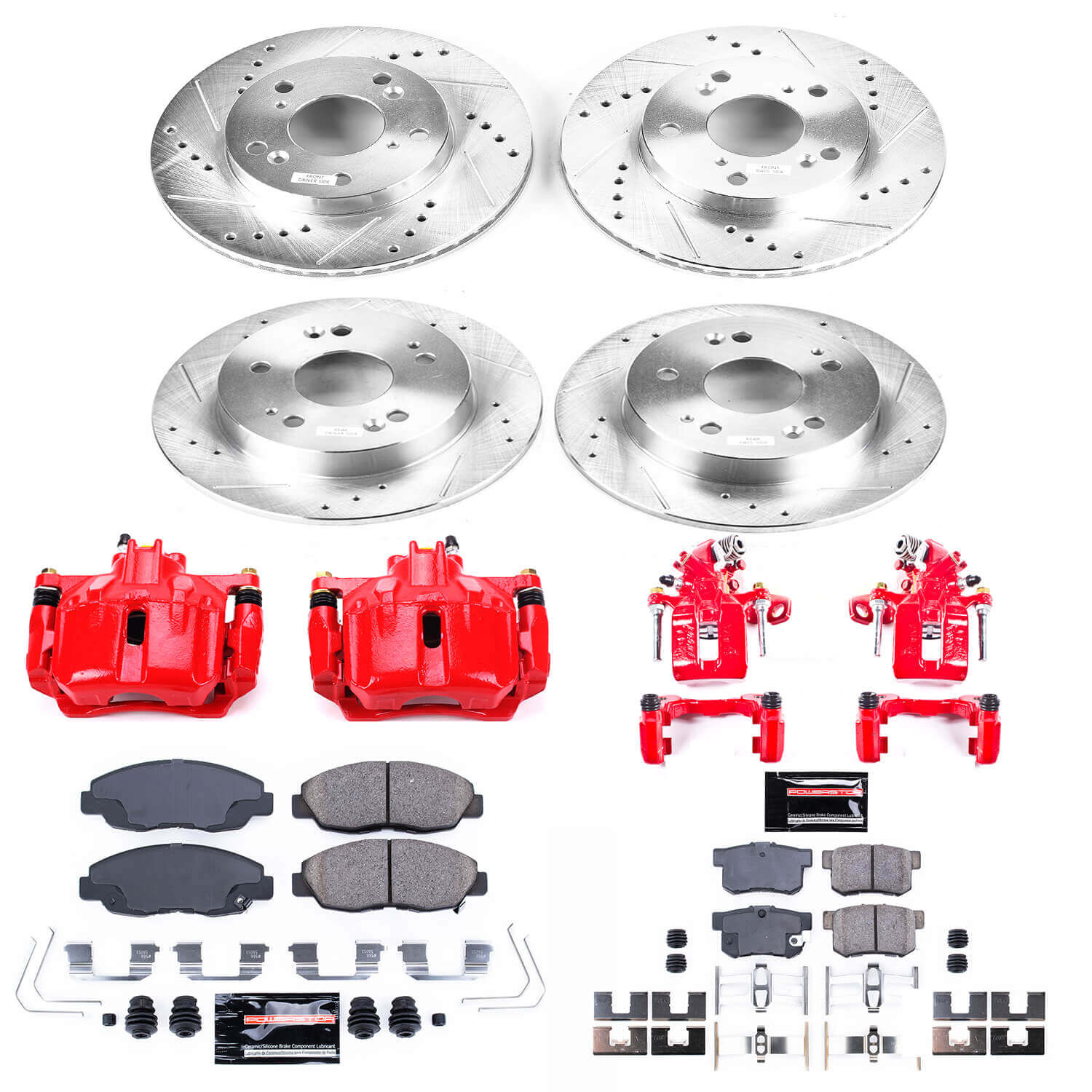 Power Stop KC6320 Z23 Evolution Sport Front And Rear Brake Kit for 2012 Honda Civic product image