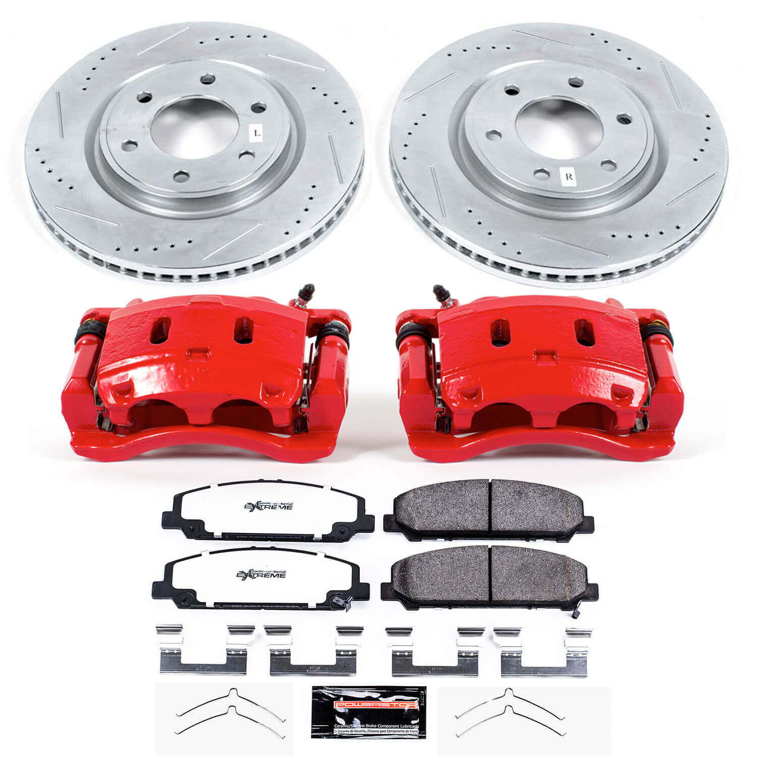 Power Stop KC6321-36 Z36 Extreme Performance Truck And Tow 1-Click Front Brake Kit With Calipers for 2011-2024 INFINITI QX56 product image