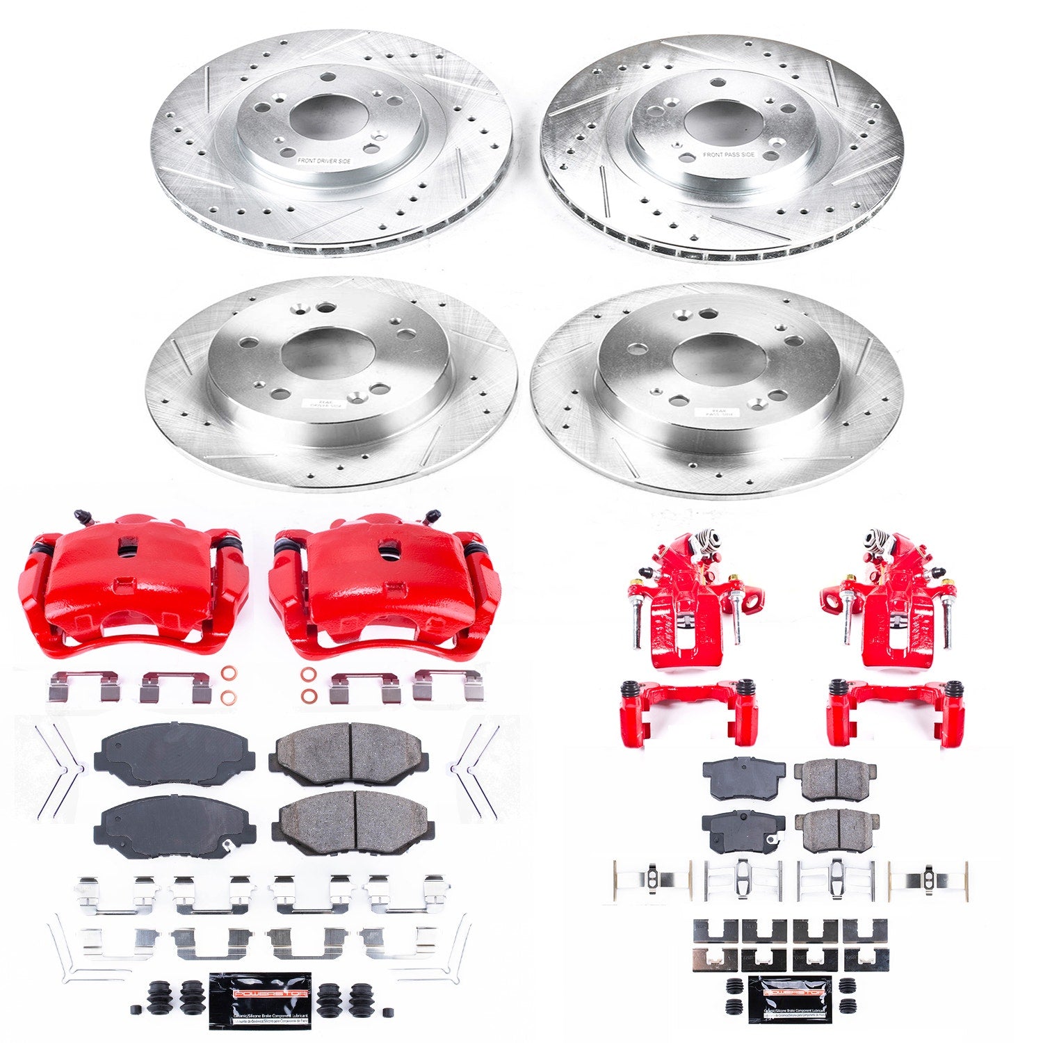 Power Stop KC6327 Z23 Evolution Sport Front And Rear Brake Kit for 2013-2015 Acura ILX product image