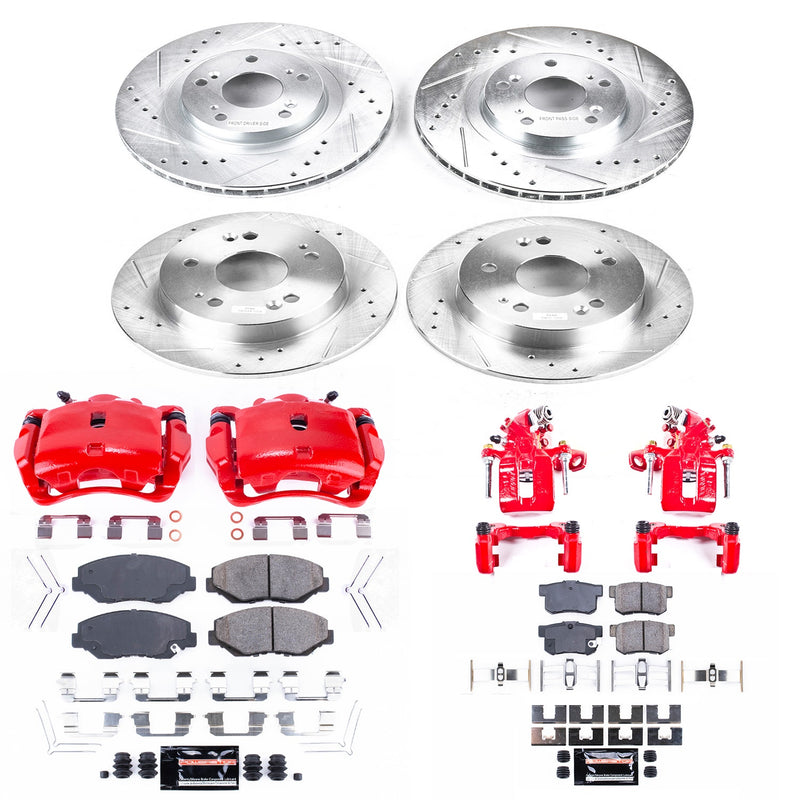 Power Stop KC6327 Z23 Evolution Sport Front And Rear Brake Kit for 2013-2015 Acura ILX product image