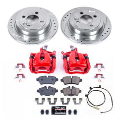Power Stop KC6331 Rear Z23 Evolution Sport Performance 1-Click Pad And Rotor Kit With Calipers for 2011 MINI Cooper Base, Clubman, S, S Clubman product image