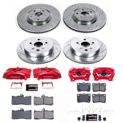 Power Stop KC6354 Z23 Evolution Sport Performance Pad And Rotor Kit With Calipers for 2011 Lexus GS350 product image