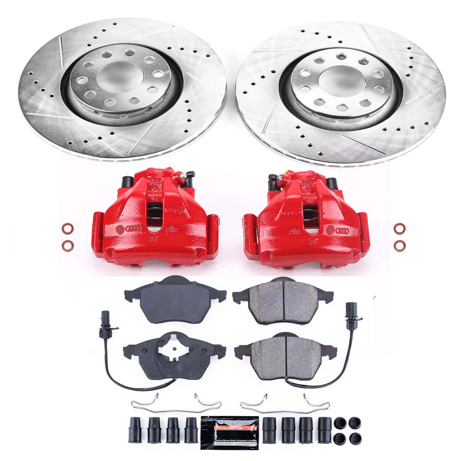 Power Stop KC636 Z23 Evolution Sport Front Brake Kit for 1998-1999 Audi A6 product image