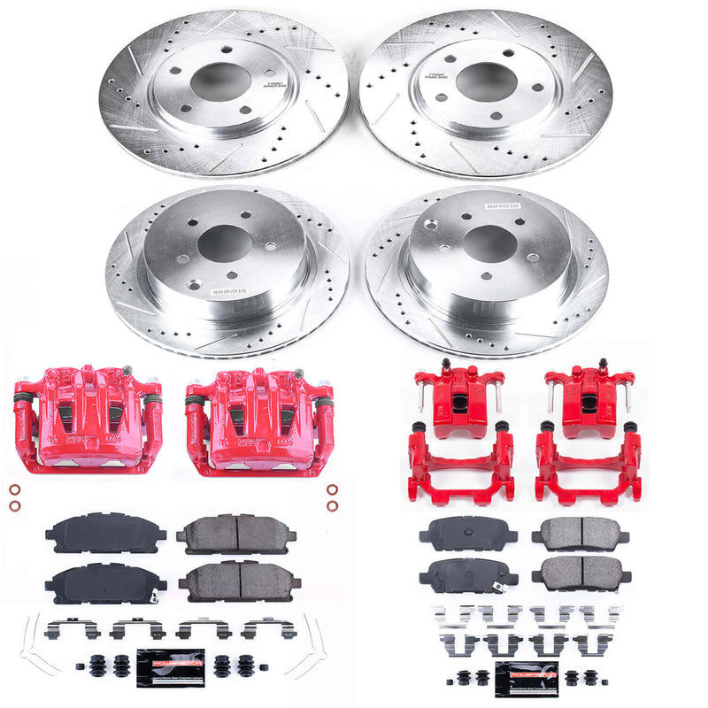 Power Stop KC6361 Z23 Evolution Sport Front And Rear Brake Kit for 2011-2017 Nissan Quest product image