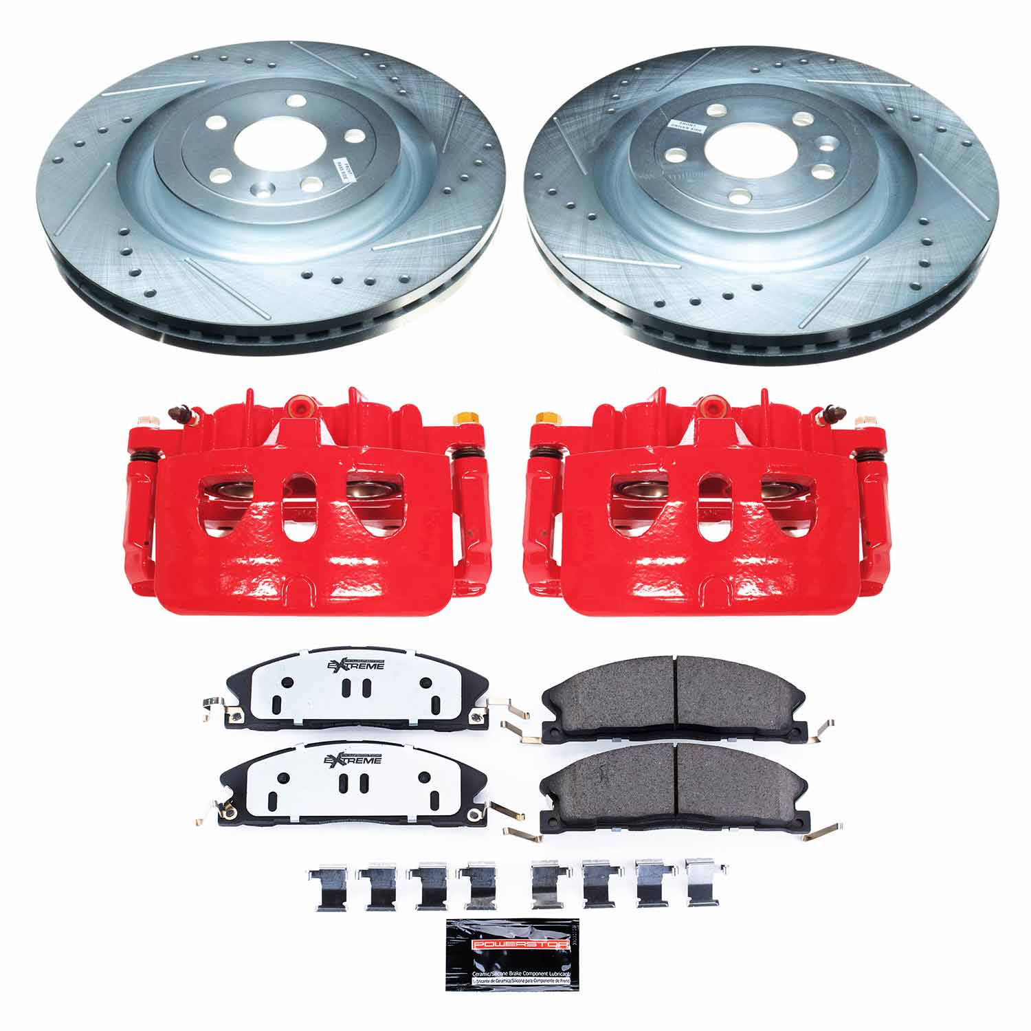 Power Stop KC6374-36 Z36 Extreme Performance Truck And Tow 1-Click Front Brake Kit With Calipers for 2013-2019 Ford Explorer product image
