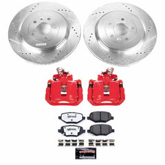Power Stop KC6376-36 Z36 Extreme Performance Truck And Tow 1-Click Rear Brake Kit With Calipers for 2013-2019 Ford Explorer product image