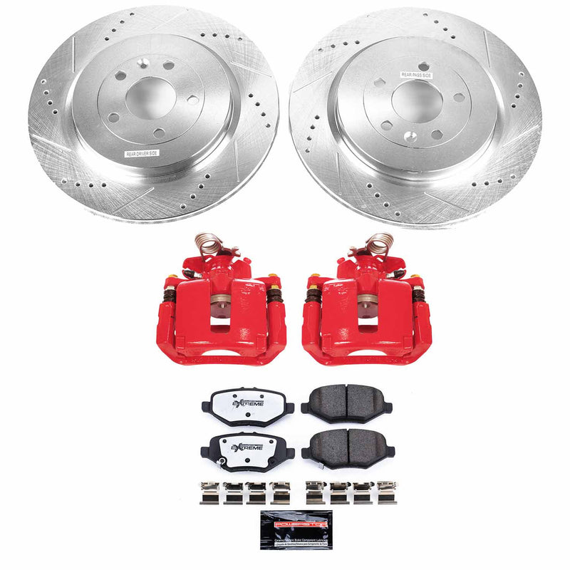 Power Stop KC6376-36 Z36 Extreme Performance Truck And Tow 1-Click Rear Brake Kit With Calipers for 2013-2019 Ford Explorer product image