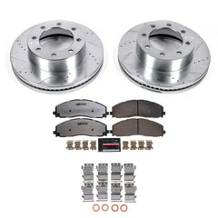 Power Stop KC6403-36 Front Z36 Extreme Performance Truck And Tow 1-Click Pad And Rotor Kit With Calipers for 2012-2022 Ford F-250 Super Duty 4 Wheel Drive product image