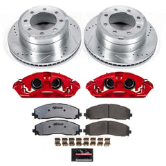 Power Stop KC6407A-36 Rear Z36 Extreme Performance Truck And Tow 1-Click Pad And Rotor Kit With Calipers for 2012-2022 Ford F-250 Super Duty product image