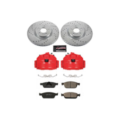 Power Stop KC6479 Z23 Evolution Sport Performance 1-Click Drilled And Slotted Front Brake Kit With Calipers for 2013-2014 Ford Focus St product image