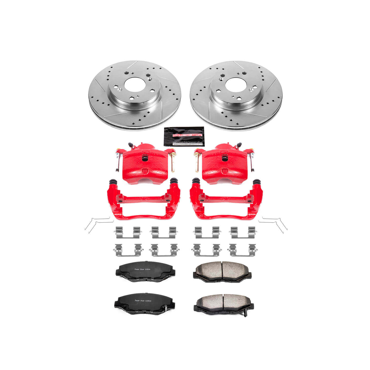 Power Stop KC6490-36 Z36 Extreme Performance Truck And Tow 1-Click Brake Kit With Calipers (Front) for 2013-2017 Acura Ilx product image