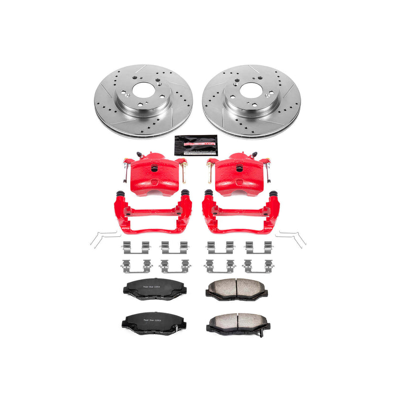 Power Stop KC6490-36 Z36 Extreme Performance Truck And Tow 1-Click Brake Kit With Calipers (Front) for 2013-2017 Acura Ilx product image