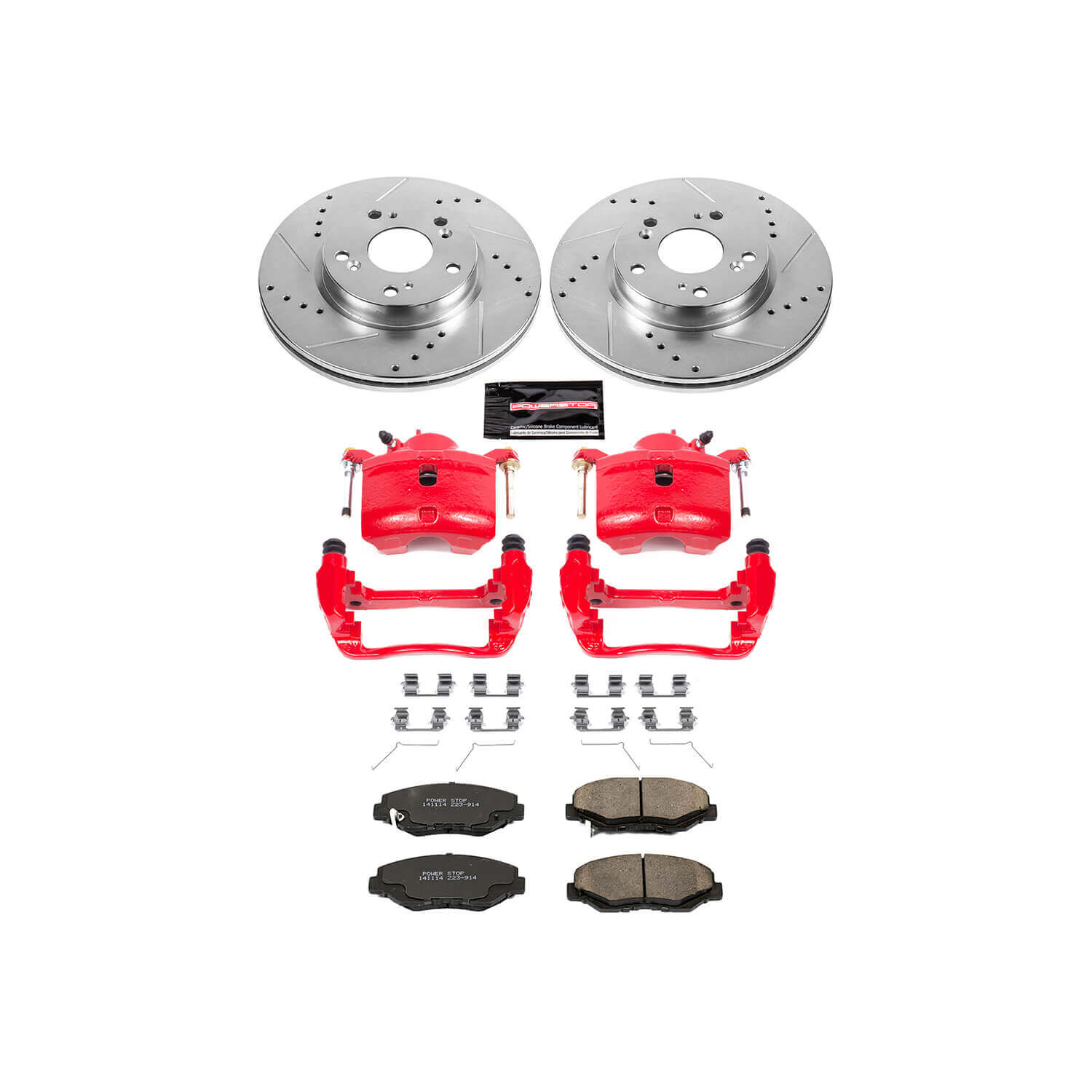 Power Stop KC6490 Z23 Evolution Sport Performance 1-Click Brake Kit With Calipers (Front) for 2013-2017 Acura Ilx product image