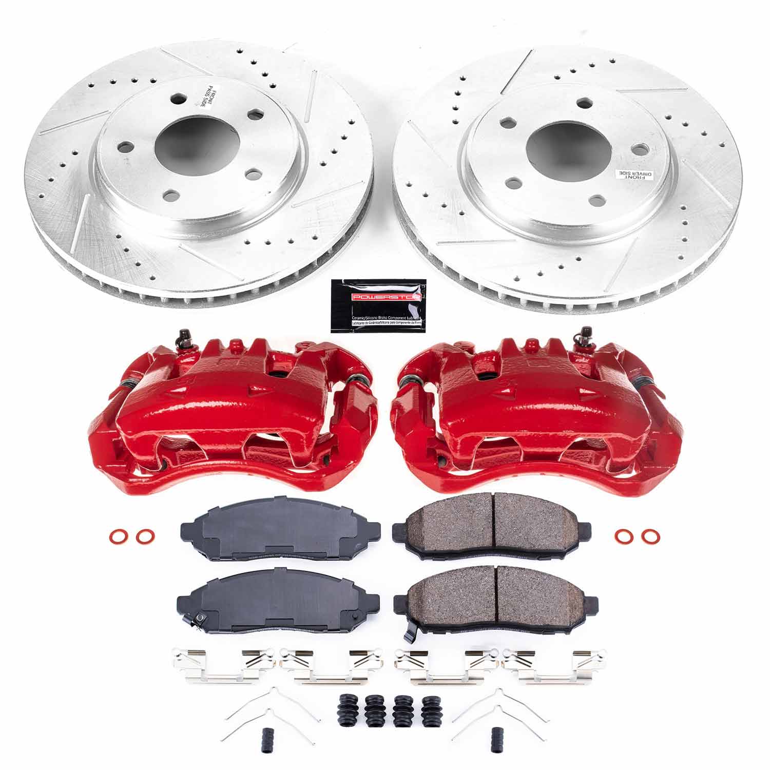 Power Stop KC6492 Front Z23 Evolution Sport Performance 1-Click Pad And Rotor Kit With Calipers for 2015-2018 Chevrolet City Express product image