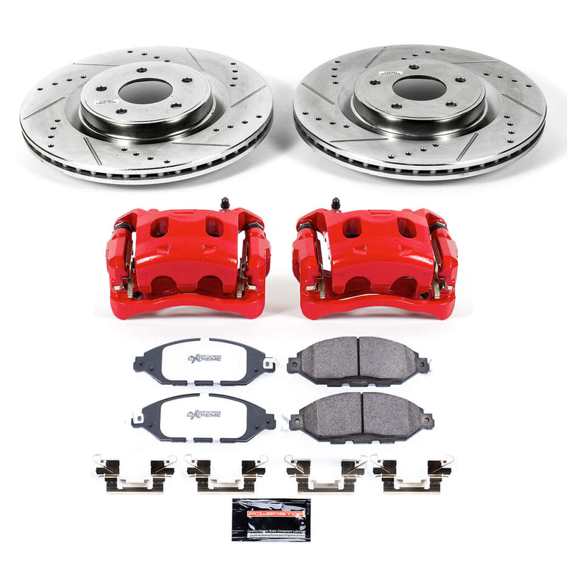 Power Stop KC6496-36 Z36 Extreme Performance Truck And Tow 1-Click Front Brake Kit With Calipers for 2013-2024 INFINITI JX35 product image