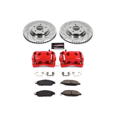 Power Stop KC6496 Z23 Evolution Sport Performance 1-Click Drilled And Slotted Front Brake Kit With Calipers for 2013-2024 INFINITI JX35 product image