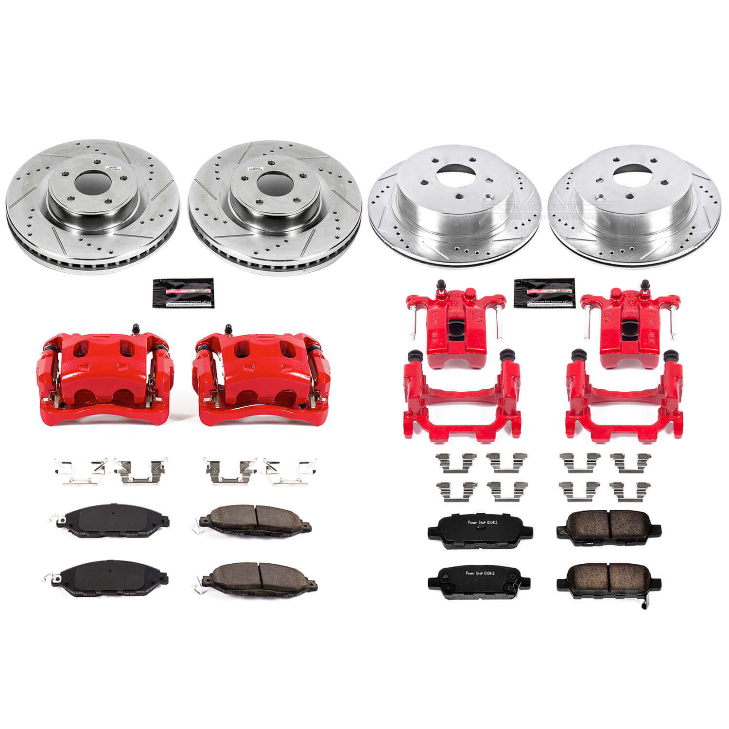 Power Stop KC6497 Z23 Evolution Sport Front And Rear Brake Kit for 2013-2024 INFINITI JX35 product image