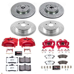 Power Stop KC6513-26 Z26 Street Warrior 1-Click Pad And Rotor Kit With Calipers for 2018-2019 Lexus GS300 Base product image