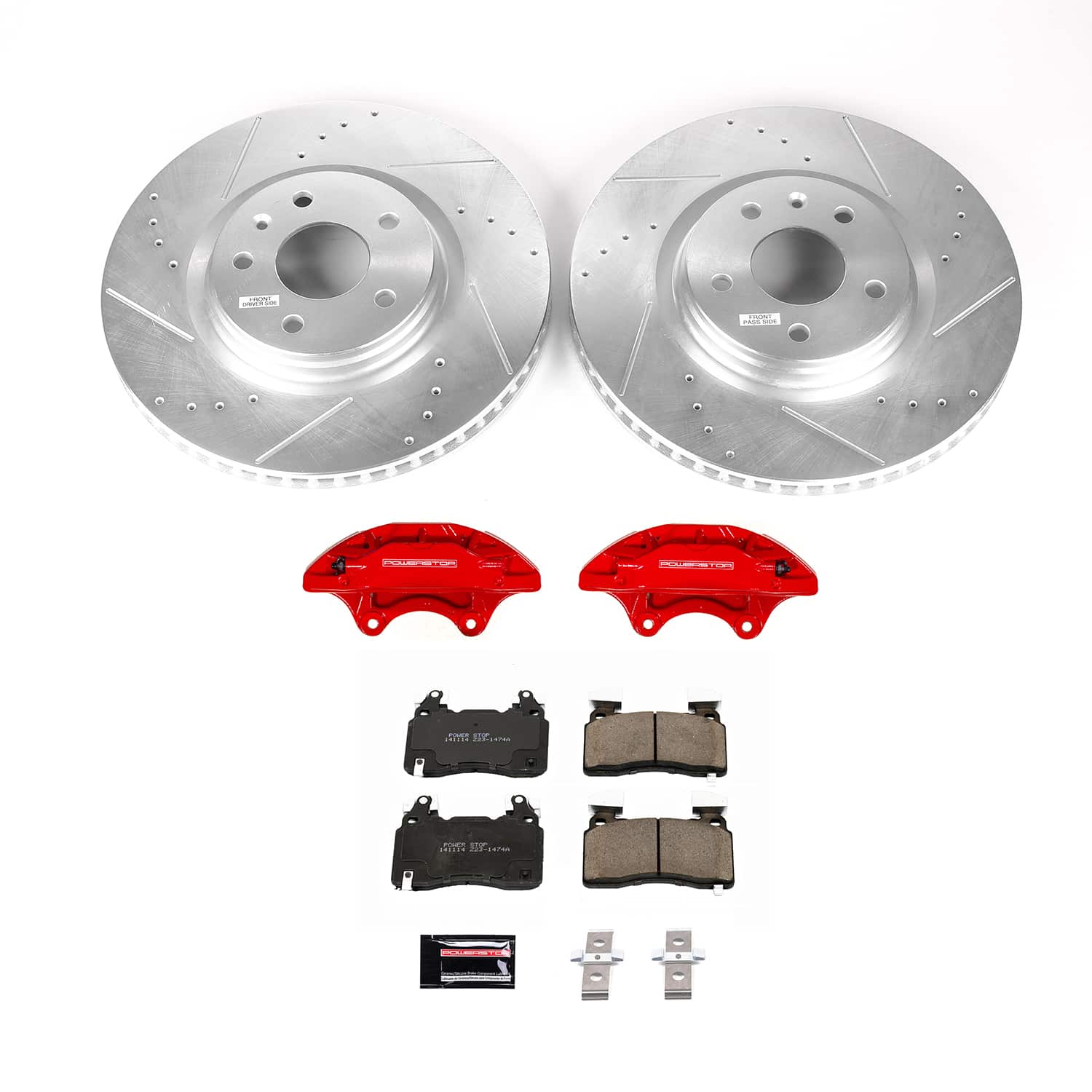 Power Stop KC6534 - Front Z23 Evolution Sport Pad And Rotor Kit With Calipers vehicle fitment brake part