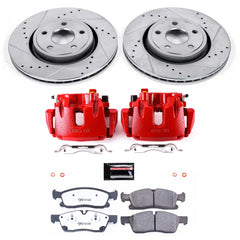 Power Stop KC6536-36 Z36 Extreme Performance Truck And Tow 1-Click Front Brake Kit With Calipers for 2013 Jeep Grand Cherokee Laredo, Limited, Overland product image