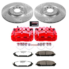 Power Stop KC6540-36 Z36 Extreme Performance Truck And Tow 1-Click Pad And Rotor Kit With Calipers for 2014-2015 Jeep Cherokee product image
