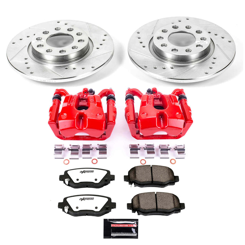 Power Stop KC6543-36 Z36 Extreme Performance Truck And Tow 1-Click Pad And Rotor Kit With Calipers for 2015-2017 Chrysler 200 product image