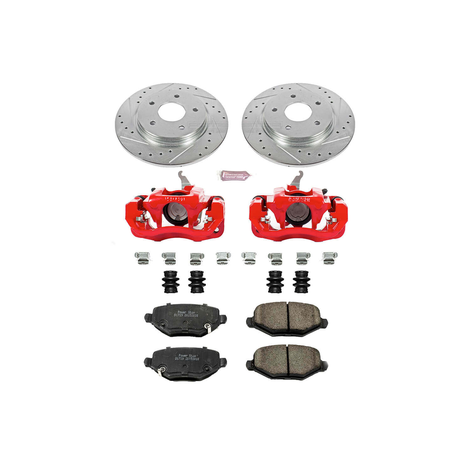 Power Stop KC6544A Z23 Evolution Sport Performance 1-Click Brake Kit With Calipers (Rear) for 2013 Dodge Journey product image