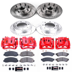 Power Stop KC6551 Z23 Evolution Sport Performance 1-Click Brake Kit With Calipers (Front And Rear) for 2012 Ford F-250 Super Duty product image