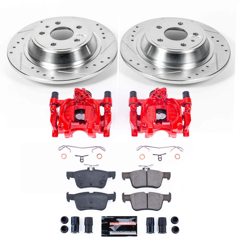 Power Stop KC6559A Z23 Evolution Sport Performance Pad And Rotor Kit With Calipers for 2013 Ford Fusion S, SE, SE Hybrid, Titanium, Titanium Hybrid product image