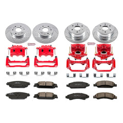 Power Stop KC6560 Z23 Evolution Sport Performance 1-Click Brake Kit With Calipers (Front And Rear) for 2014-2020 Cadillac Escalade product image
