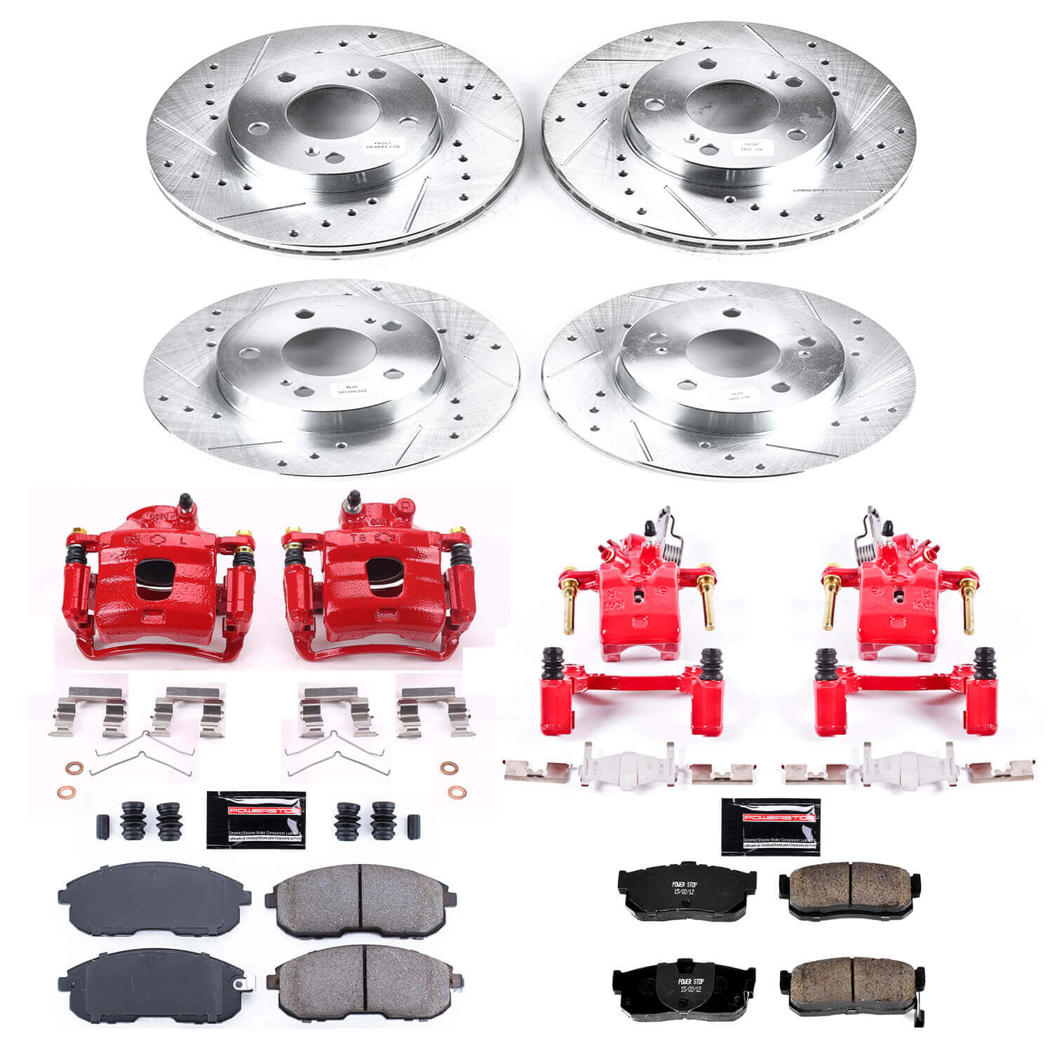 Power Stop KC662 Z23 Evolution Sport Front And Rear Brake Kit for 1995-1999 INFINITI I30 product image