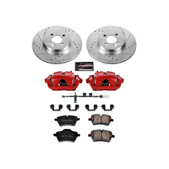 Power Stop KC6741 Z23 Evolution Sport Performance 1-Click Drilled And Slotted Front Brake Kit With Calipers for 2012-2015 MINI Cooper Coupe product image