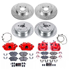 Power Stop KC6742 Front And Rear Z23 Evolution Sport Performance 1-Click Pad And Rotor Kit With Calipers for 2012-2014 MINI Cooper Coupe S, Roadster S, S, S Clubman product image