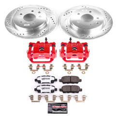 Power Stop KC6761A-26 Z26 Street Warrior 1-Click Pad And Rotor Kit With Calipers for 2011-2025 Nissan Leaf product image