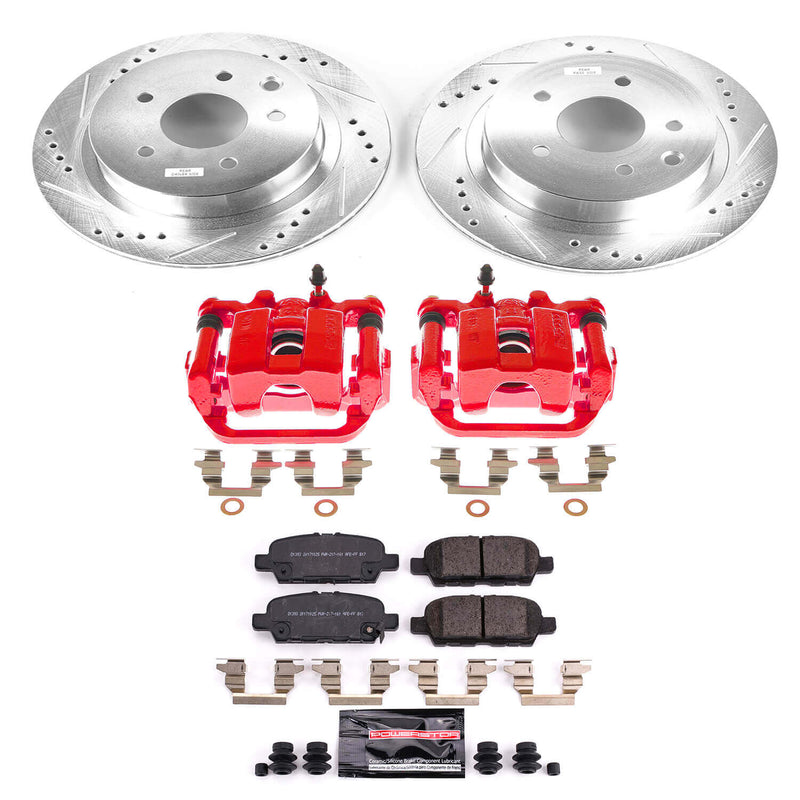 Power Stop KC6761A Z23 Evolution Sport Performance Pad And Rotor Kit With Calipers for 2011-2025 Nissan Leaf product image