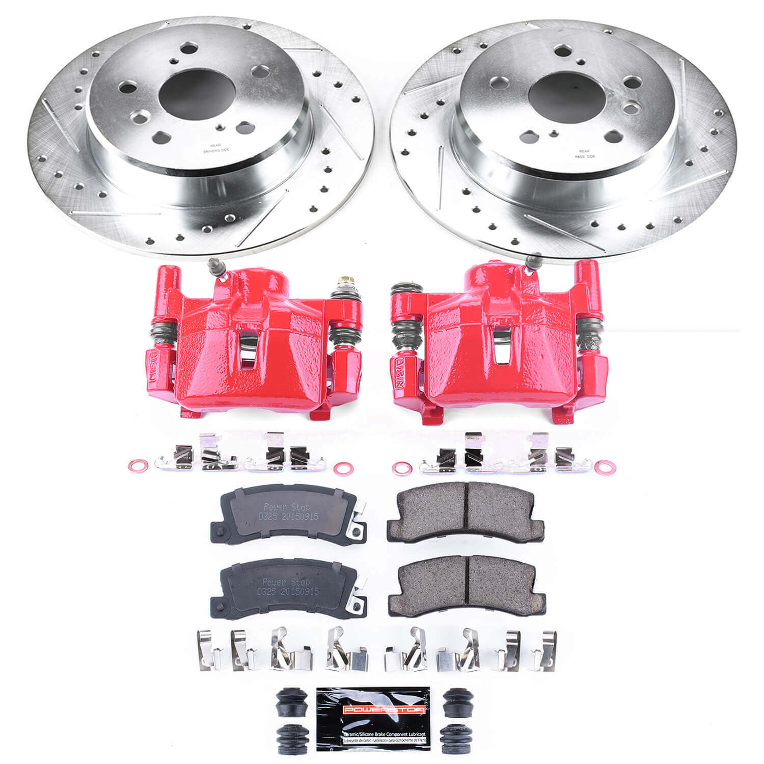 Power Stop KC6784 Z23 Evolution Sport Rear Brake Kit for 1999-2003 Lexus RX300 All Wheel Drive product image