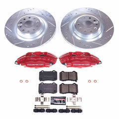 Power Stop KC6799 Z23 Evolution Sport Performance Pad And Rotor Kit With Calipers for 2012-2016 Tesla Model S product image