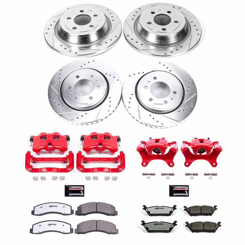 Power Stop KC6803-36 Z36 Extreme Performance Truck And Tow 1-Click Pad And Rotor Kit With Calipers for 2015-2017 Ford F-150 product image