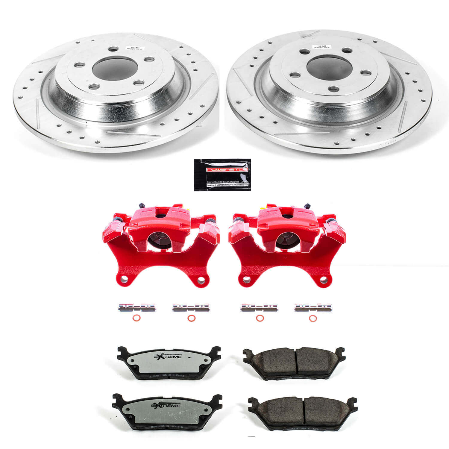 Power Stop KC6814-36 Z36 Extreme Performance Truck And Tow 1-Click Pad And Rotor Kit With Calipers for 2015-2017 Ford F-150 product image