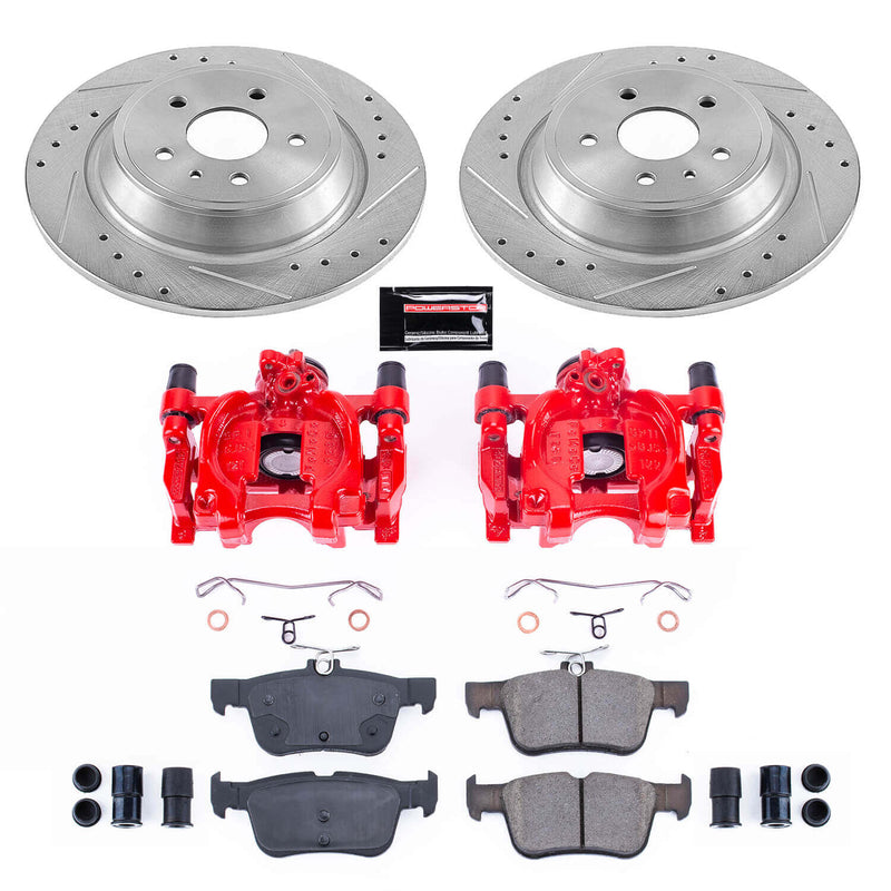 Power Stop KC6817A Z23 Evolution Sport Performance Pad And Rotor Kit With Calipers for 2013-2014 Lincoln Mkz product image
