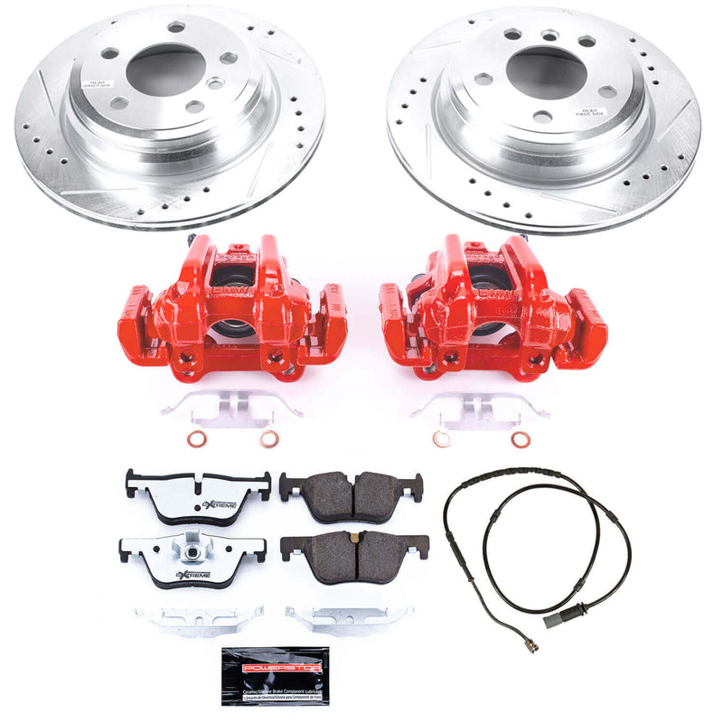 Power Stop KC6852-26 Z26 Street Warrior 1-Click Pad And Rotor Kit With Calipers for 2013-2018 BMW 320I Xdrive product image