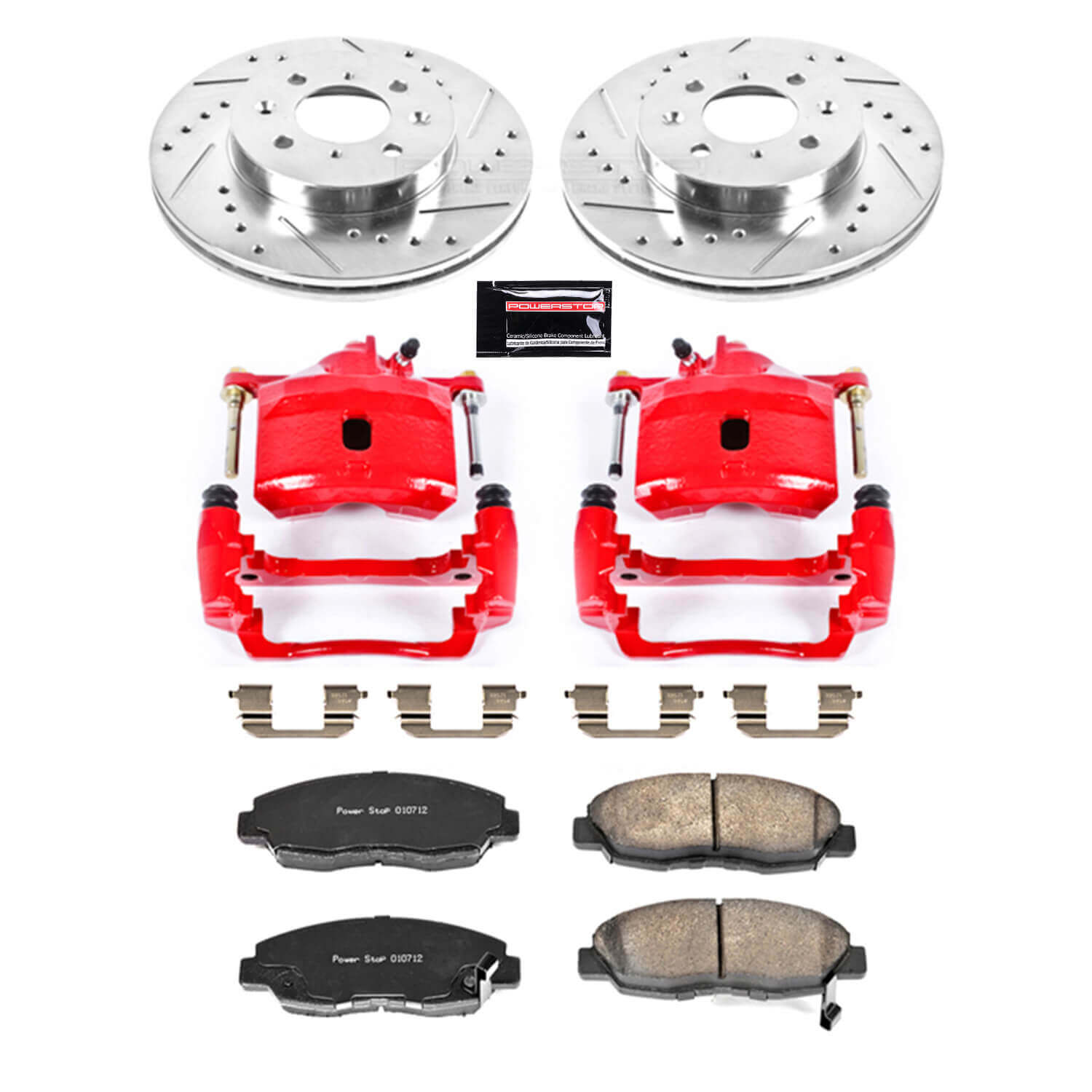 Power Stop KC690 Z23 Evolution Sport Performance 1-Click Brake Kit With Calipers (Front) for 1996-2014 Honda Civic product image