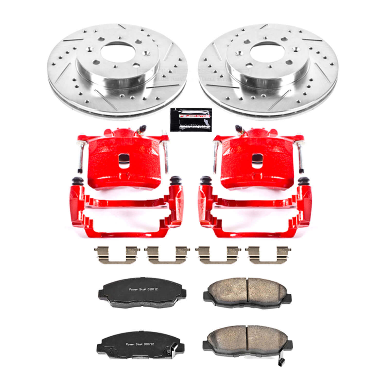 Power Stop KC690A Z23 Evolution Sport Performance 1-Click Brake Kit With Calipers (Front) for 2001-2005 Honda Civic product image